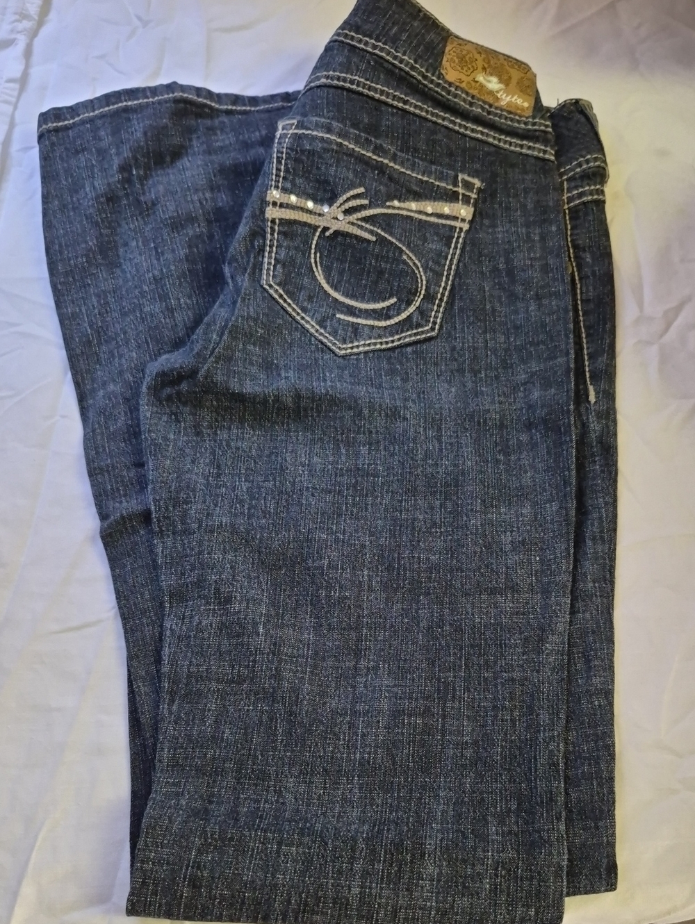 VTG 2000s Tyte Jeans – Low Waist Double Button Flares Size 7